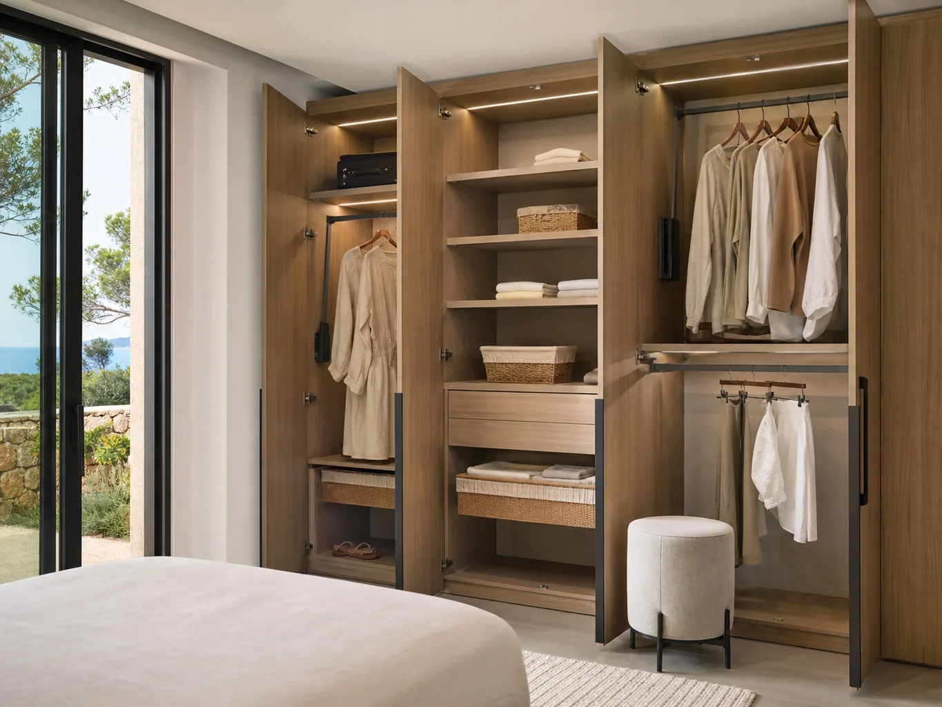 Interiores de armarios para habitación infantil en Moraira