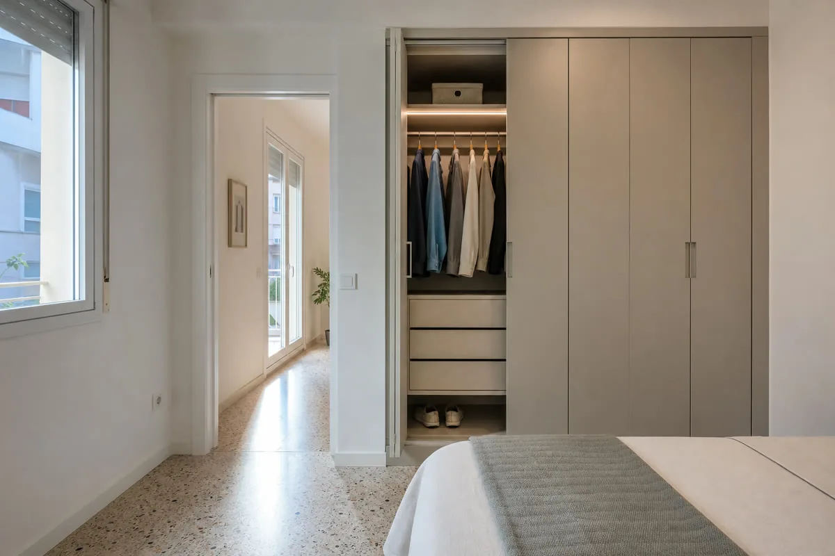 Visualización orientativa de muebles a medida en Benimeit, Moraira