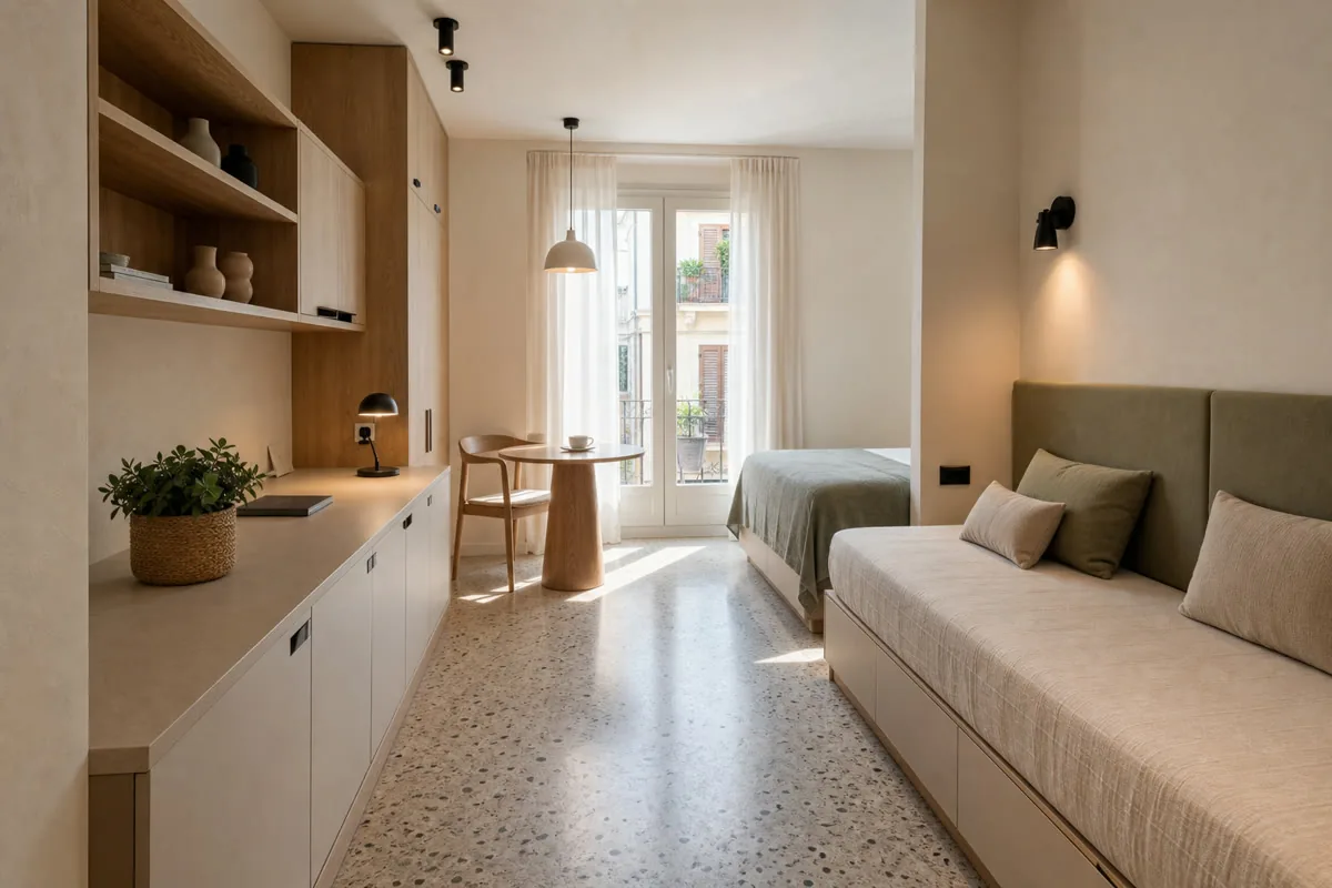 Visualización orientativa de mobiliario a medida para hoteles en Moraira